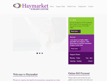 Tablet Screenshot of haymarketsurgerycenter.com